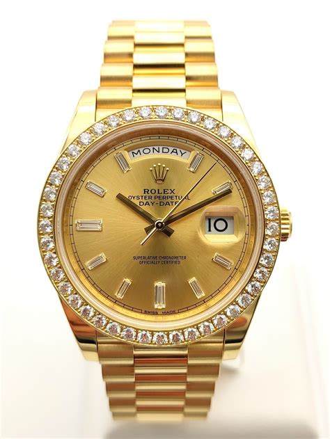 rolex day date 18kt yellow gold